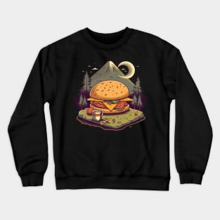 Cheeseburger Campout Crewneck Sweatshirt